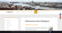 Desktop Screenshot of budapestinfo.org