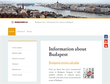 Tablet Screenshot of budapestinfo.org